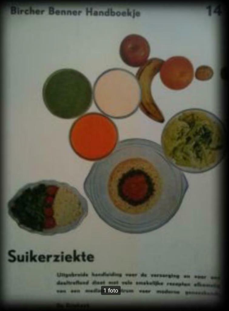 Suikerziekte, Bircher Benner handboekje 14, Ophalen