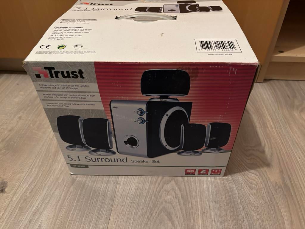 Trust surround systeem 5.1 sound systeem home cinema woofer, Enlèvement