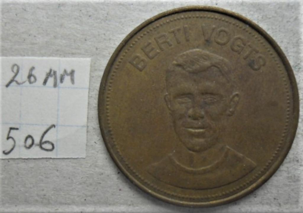 Mexico 26 mm Duitsland BERTI VOGTS shell-token, Ophalen of Verzenden, Overige materialen