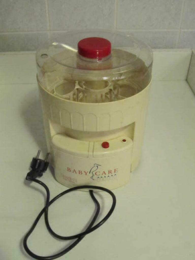 Elektrische sterilisator + 6 glazen flessen, Kinderen en Baby's, Ophalen of Verzenden, Gebruikt, Sterilisator