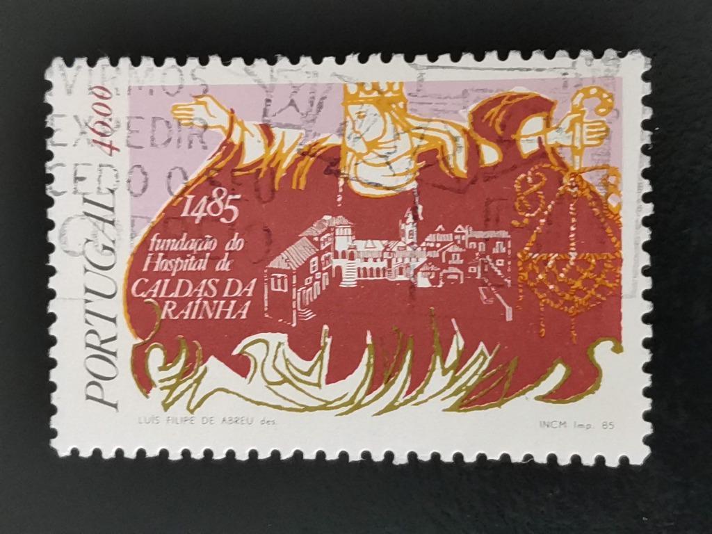 Portugal 1985 - Reine Leonor et bain thermal, santé, Enlèvement ou Envoi, Portugal, Affranchi
