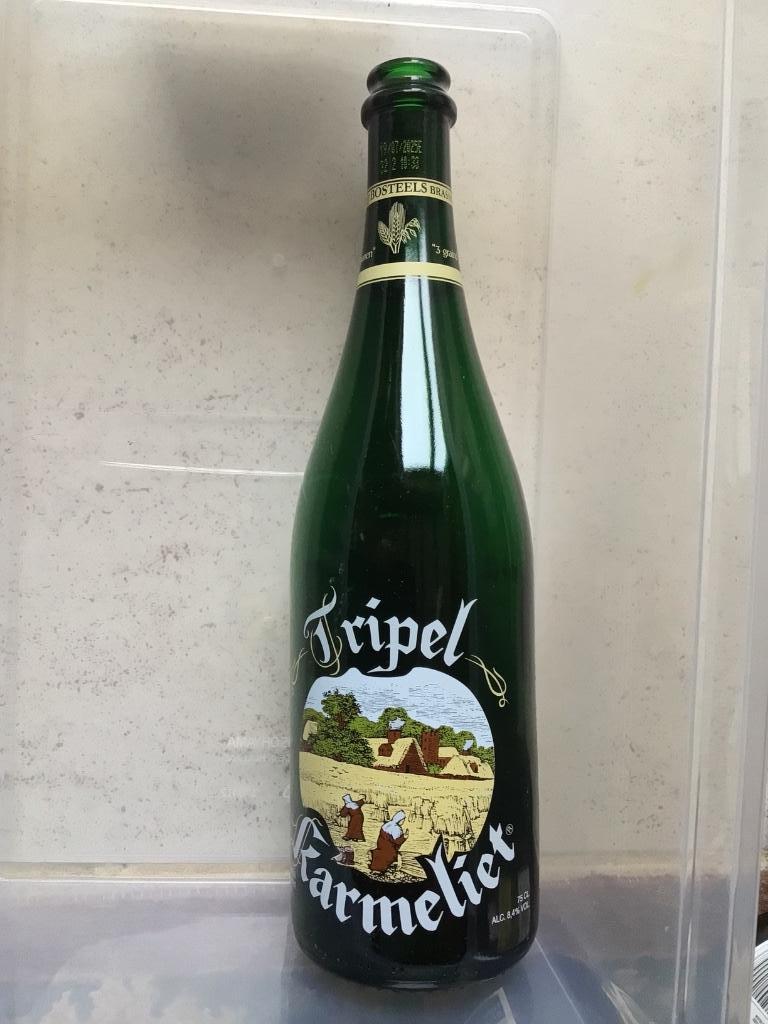 Lege tripel karmeliet bierfles, Verzamelen, Ophalen of Verzenden