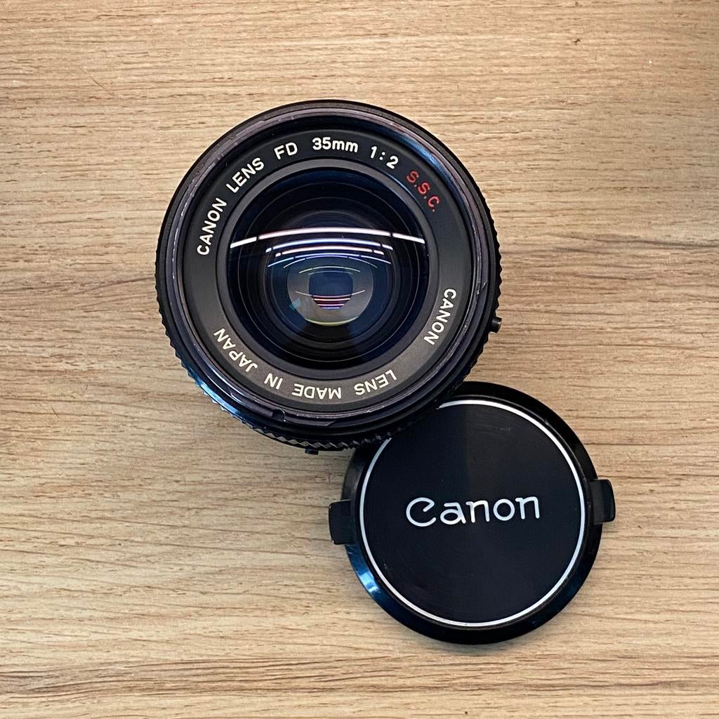Canon FD 35mm f2 SSC *comme neuf, Enlèvement ou Envoi, Comme neuf, Reflex miroir, Canon