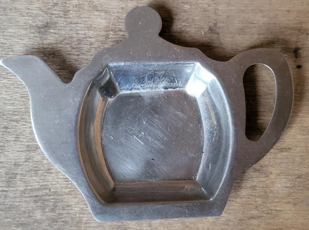 Theezakjeshouder inox, Ophalen of Verzenden, Zo goed als nieuw
