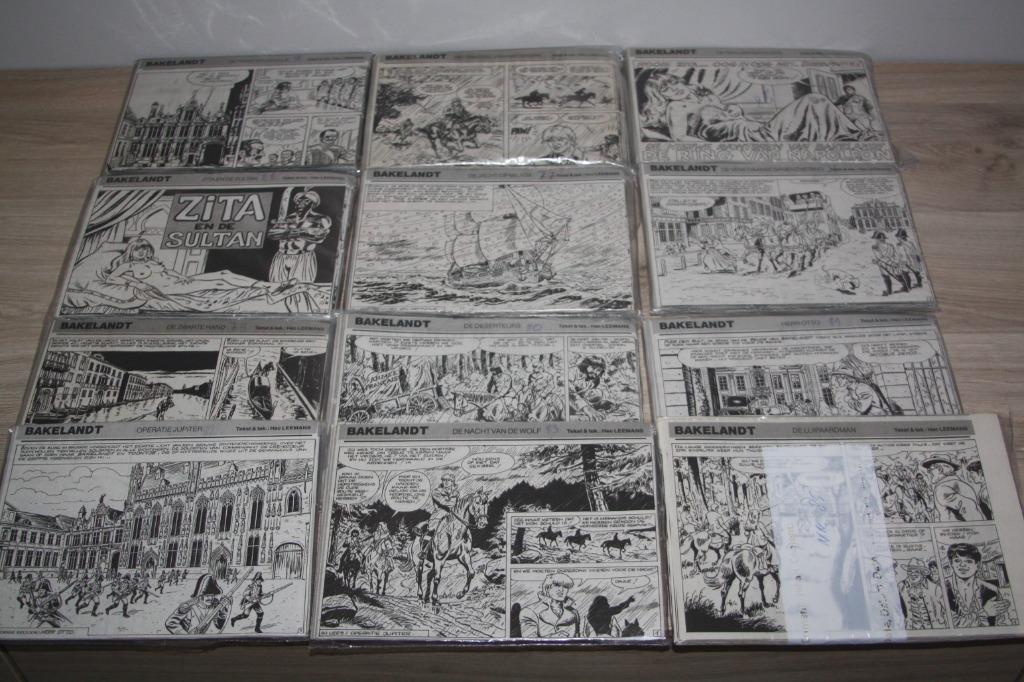 Bakelandt krantenknipsels ( complete strips , zwart wit ), Livres, Plusieurs BD, Enlèvement ou Envoi, Comme neuf, Hec Leemans