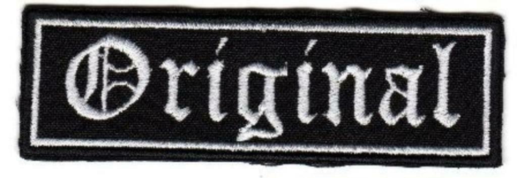 Patch Original rang motorclub - 100 x 30 mm, Ophalen of Verzenden, Nieuw zonder kaartje, Overige typen