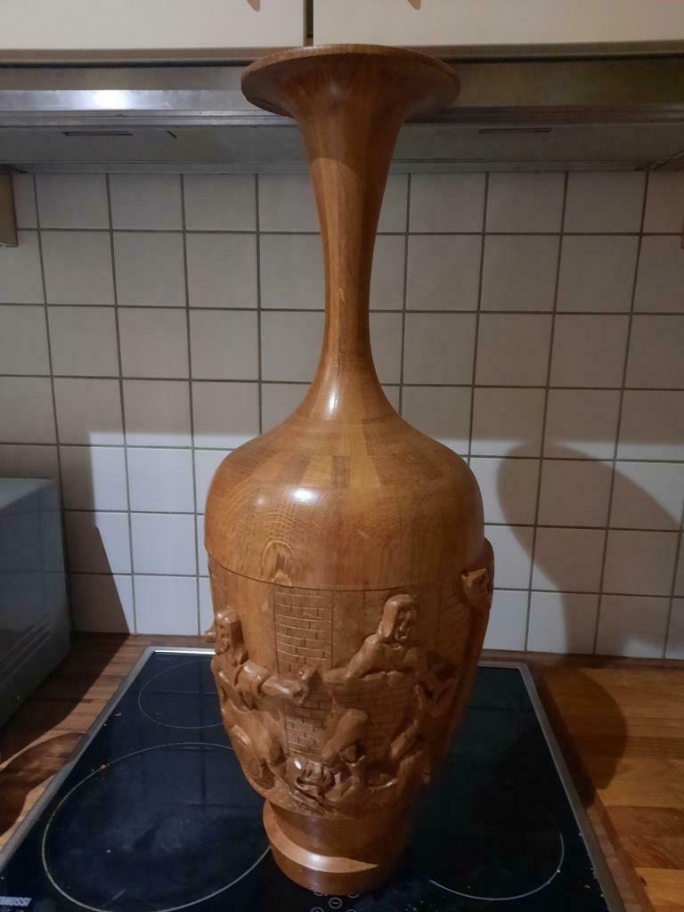 Houten vaas , een De Coene of Bonami ...., Enlèvement ou Envoi, Comme neuf