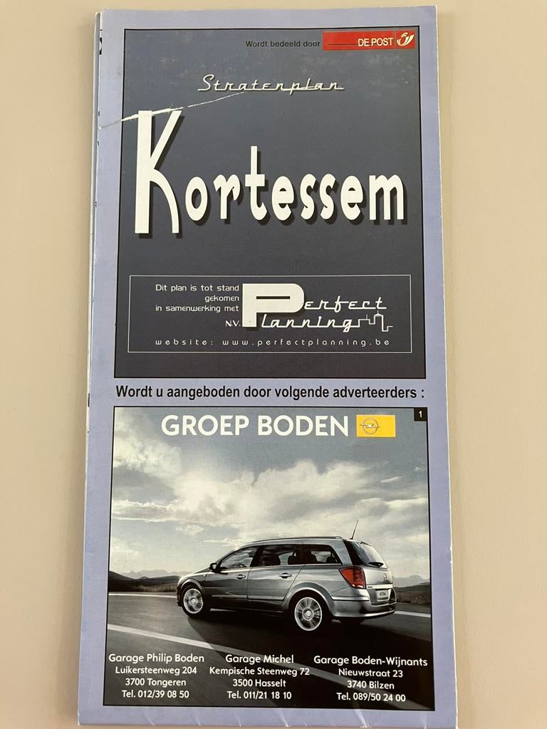 Stratenplan KORTESSEM., Boeken, Ophalen of Verzenden