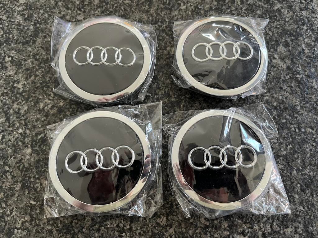 Audi naafdoppen 69mm zwart, Auto-onderdelen, Banden en Velgen, Ophalen of Verzenden, Nieuw