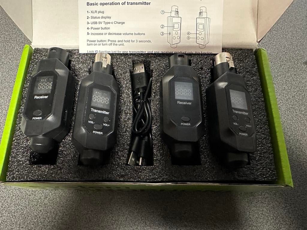 Set Wireless 2 zender/ontvanger, Muziek en Instrumenten, Ophalen, Zo goed als nieuw