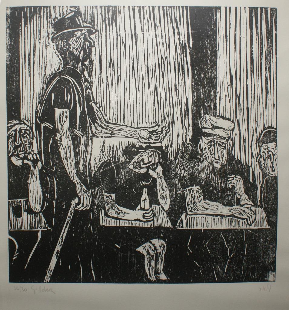Houtgravure (50 x 66 cm-, Enlèvement ou Envoi