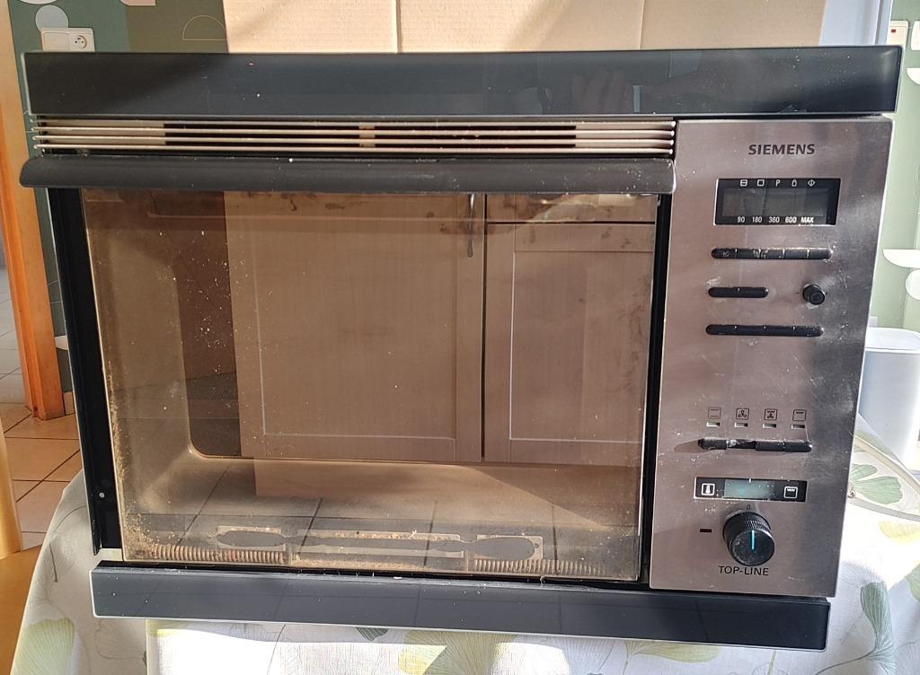 Siemens inbouw combi oven HF75950 microgolf compactoven, Encastré, Enlèvement, Utilisé, 45 à 60 cm