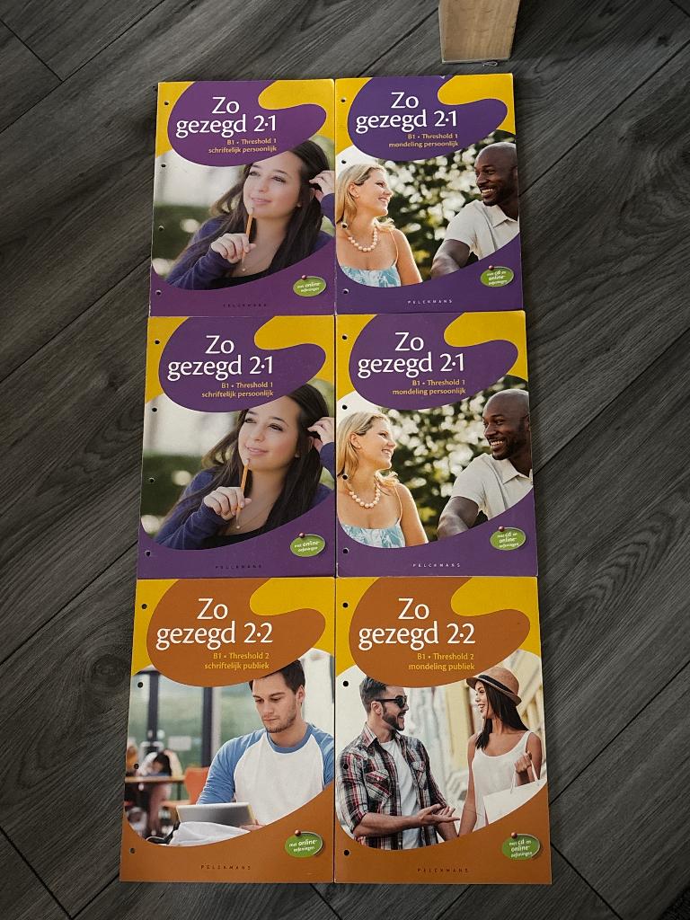 Zo gezegd schriftelijk en mondeling 2x 2.1 en 1 van 2.2, Boeken, Ophalen