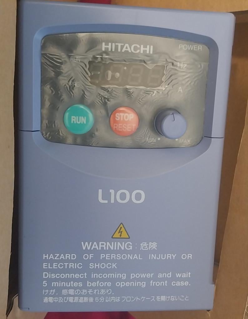 Nouveau Variateur de fréquence Hitachi L100, Enlèvement