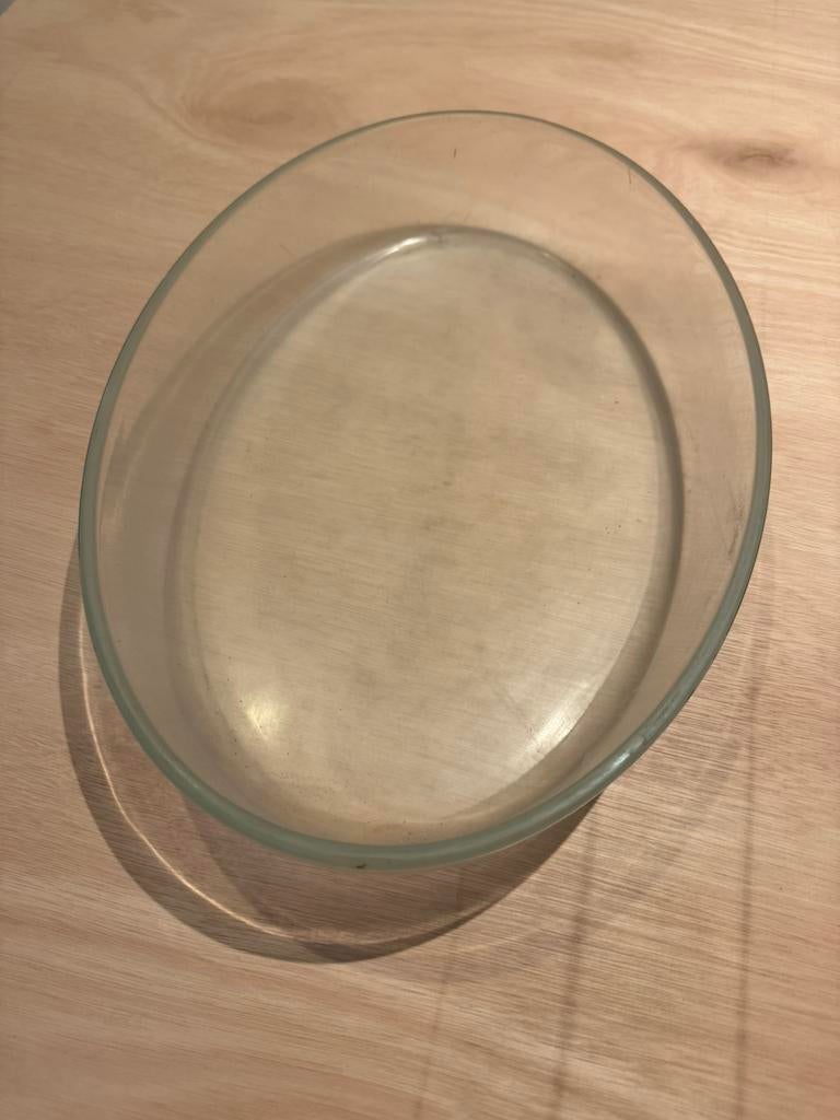 Plat à gratin, Enlèvement ou Envoi, Utilisé, Ovale, Verre