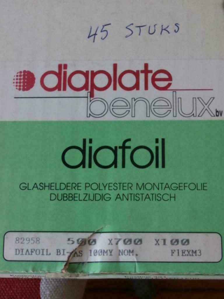 Feuille de montage: Diaplate Benelux 100MY BI-AS, Enlèvement ou Envoi, Neuf