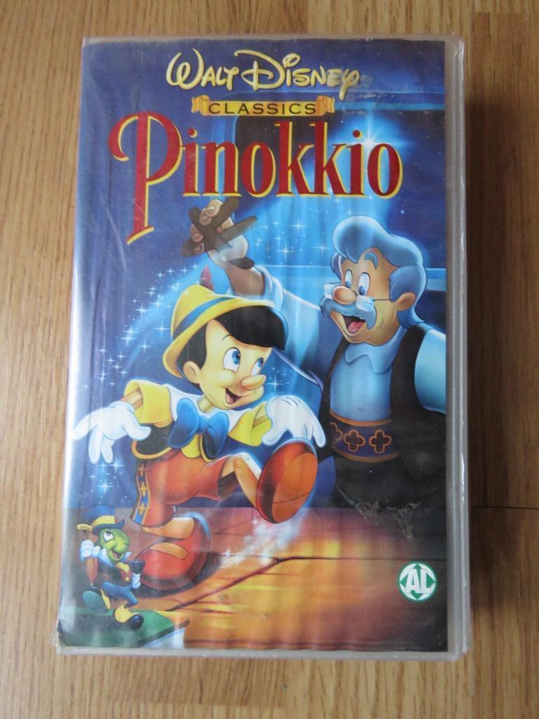 VHS Pinokkio van Disney NL, Tous les âges, Enlèvement ou Envoi, Utilisé, Dessin animé