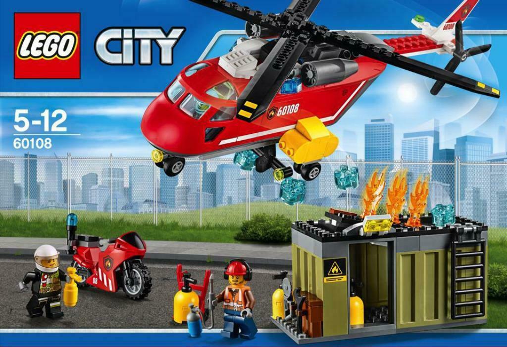 LEGO CITY Unité de Secours des Pompiers + boîte, Ophalen of Verzenden, Nieuw, Complete set, Lego