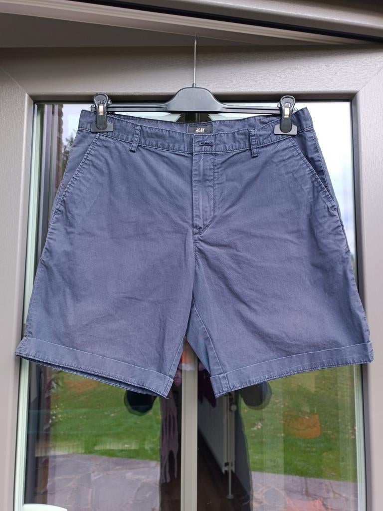 Short chino homme bleu marine H&M, Enlèvement ou Envoi, Porté, Bleu