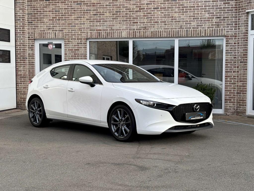 Mazda 3 2.0 M-HYBRID / Automaat / 43000km / Fabriekswb, Auto's, Stof, 140 g/km, 4 cilinders, Wit
