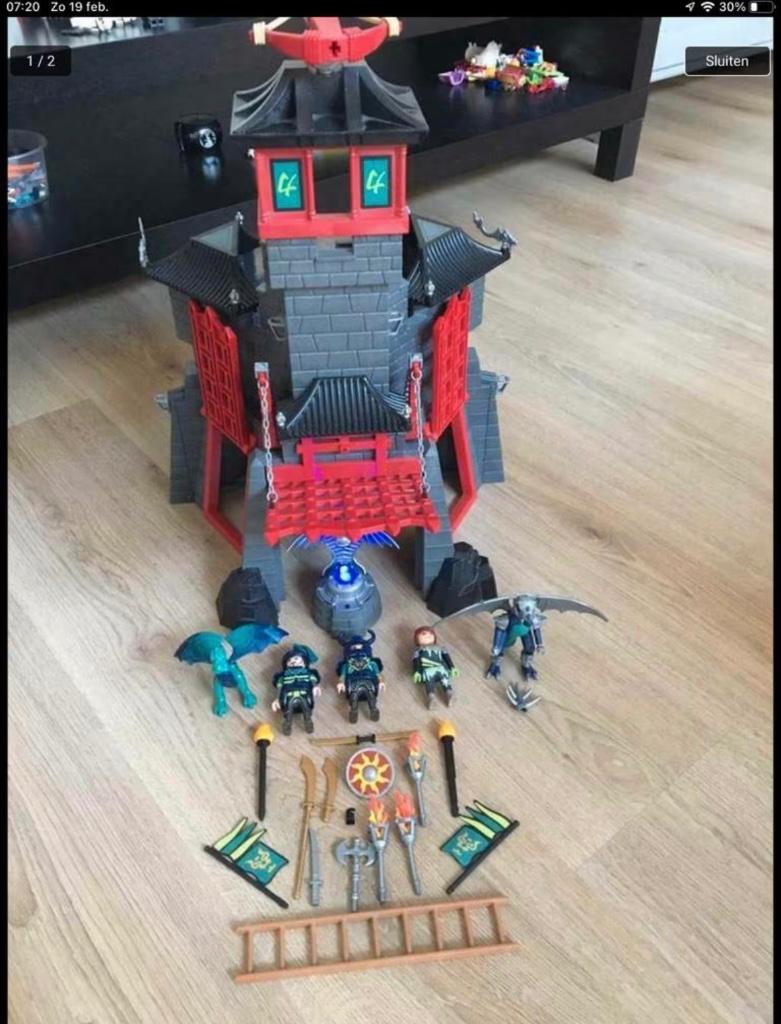 Playmobil geheime drakenburcht 5480, Kinderen en Baby's, Speelgoed | Playmobil, Ophalen, Zo goed als nieuw