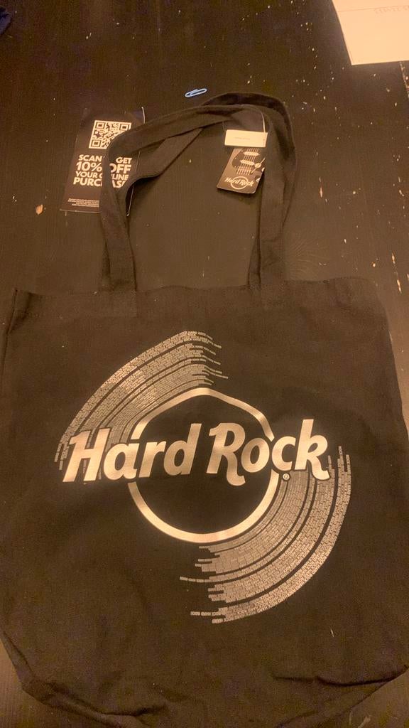 Totebag Hard Rock Café, Ophalen of Verzenden, Nieuw, Zwart, Overige merken