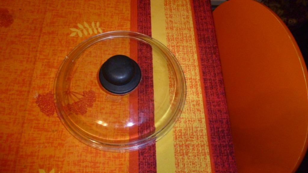 glazen deksel voor pot of pan 27,5/28 cm diameteer, Ophalen, Zo goed als nieuw, Glas