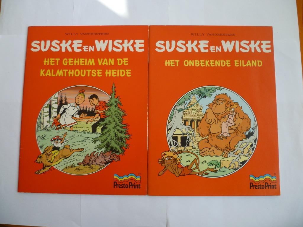 2X SUSKE EN WISKE RECLAME UITGAVEN VAN PRESTOPRINT, Willy Vandersteen, Ophalen of Verzenden, Zo goed als nieuw, Meerdere stripboeken
