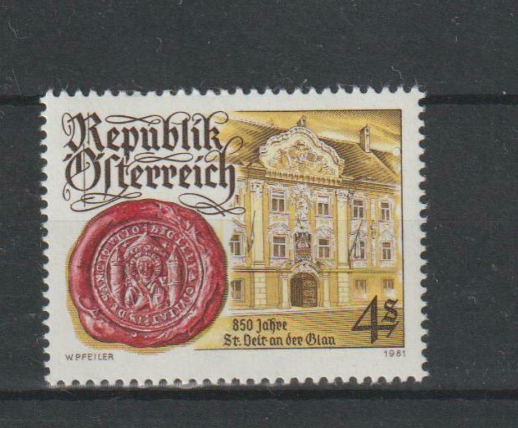 Oostenrijk 1981 850 jaar stad St. Veit an der Glan **, Ophalen of Verzenden, Postfris