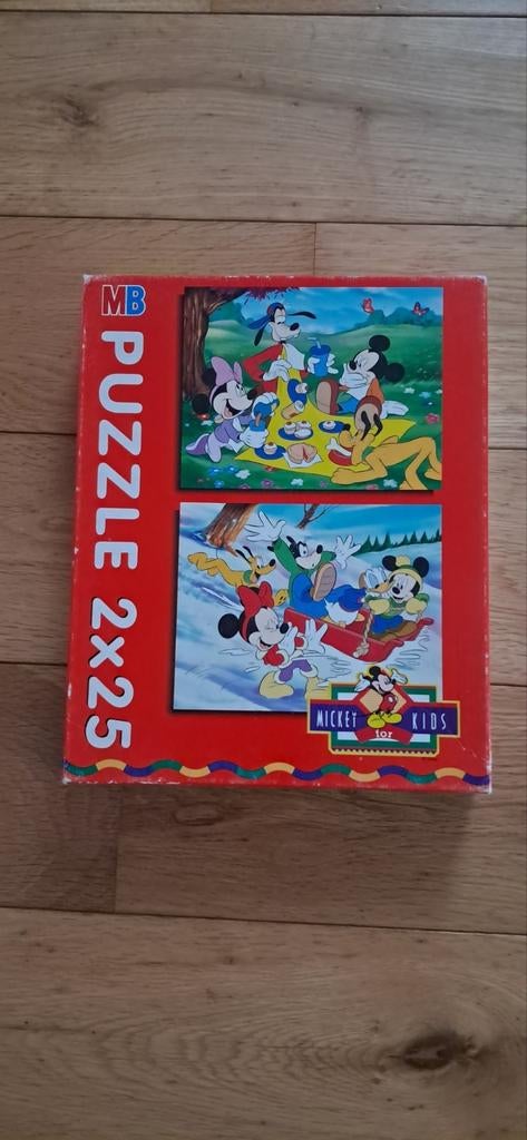 Vieux puzzle de Mickey Mouse MB, Enlèvement, Comme neuf