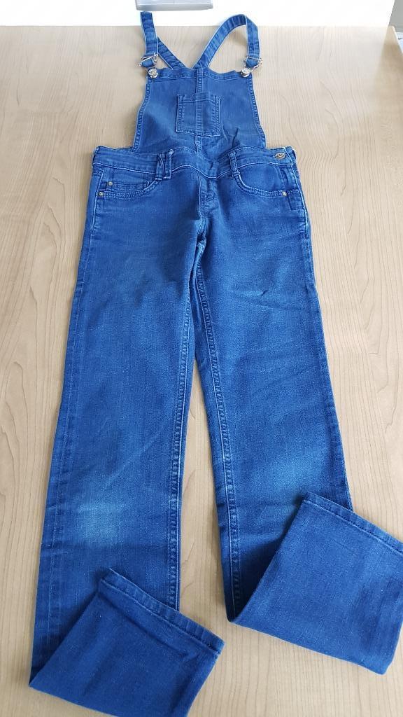 salopette / tuinbroek jeans WE maat 158, Kinderen en Baby's, Broek, WE, Meisje, Ophalen of Verzenden