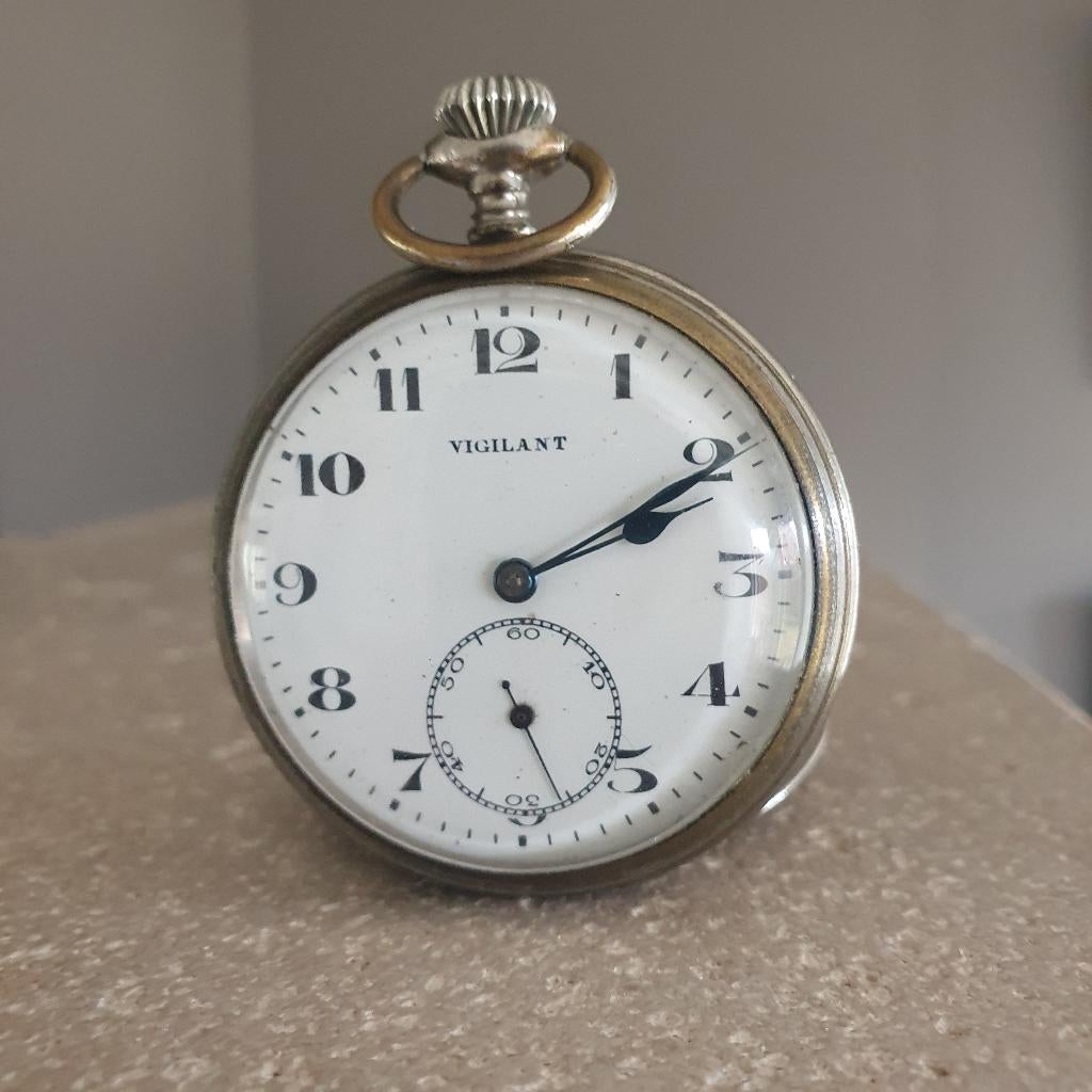 Montre de poche  - Vigilant - en état de marche vers 1895, Antiquités & Art, Antiquités | Horloges, Enlèvement
