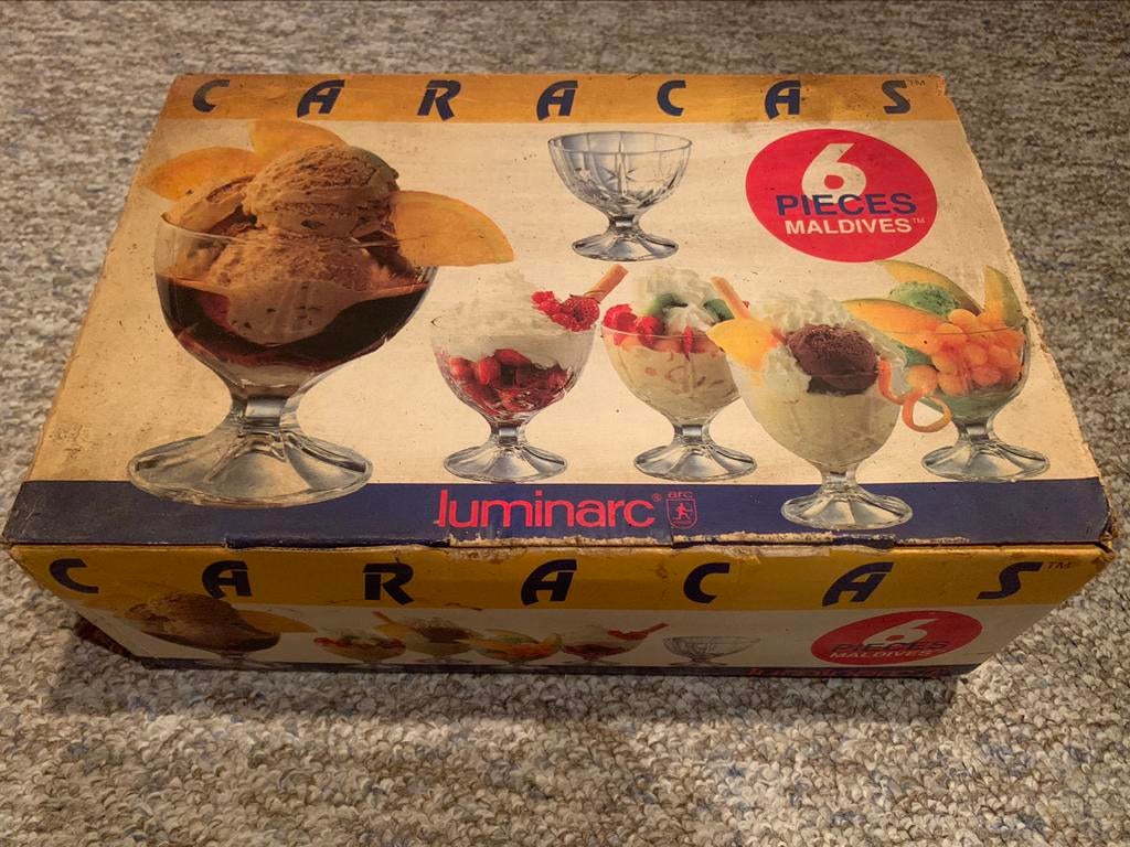 6 Coupes à glace Luminarc neuves Verre-Cristal d’Arques, Enlèvement ou Envoi, Comme neuf, Autres types