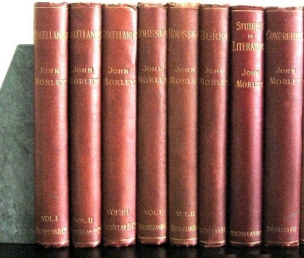 John Morley 1886-1903 8 delen Rousseau, On Compromise etc., Ophalen of Verzenden