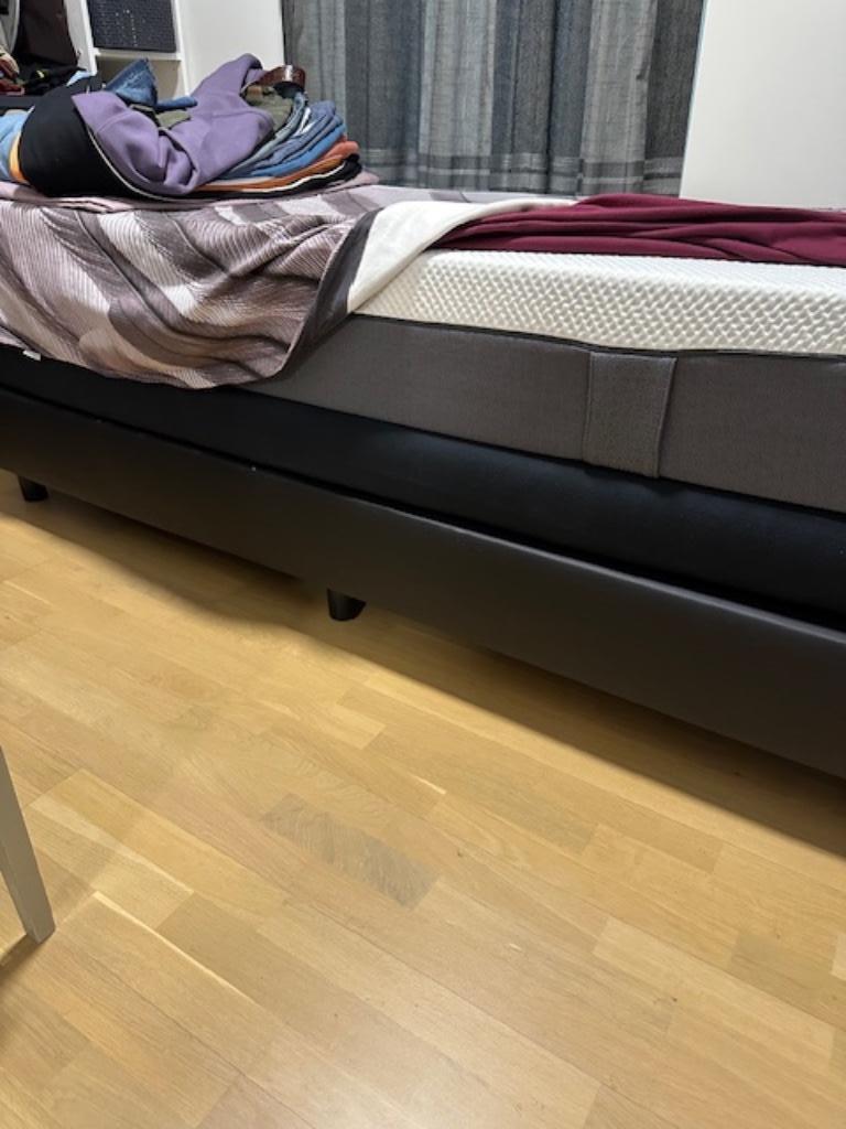 1 persoons bed met EMMA hybrid matras, Maison & Meubles, Chambre à coucher | Lits, Comme neuf, Une personne, 90 cm, 200 cm, Autres matériaux