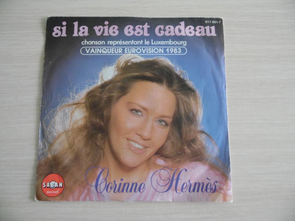 SI LA VIE EST CADEAU   CORINNE HERMÈS   EUROVISION  1983, Enlèvement ou Envoi, Comme neuf, Autres formats