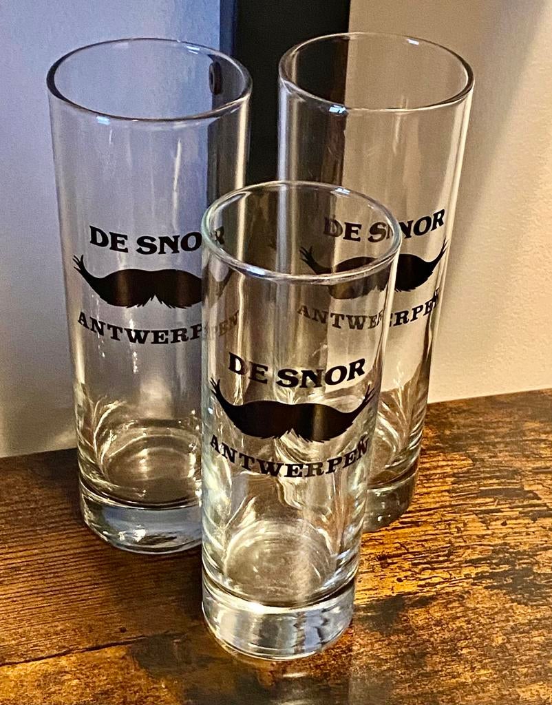 Glas - DE SNOR - Antwerpen 🅰️🥸🍺, Enlèvement ou Envoi, Comme neuf