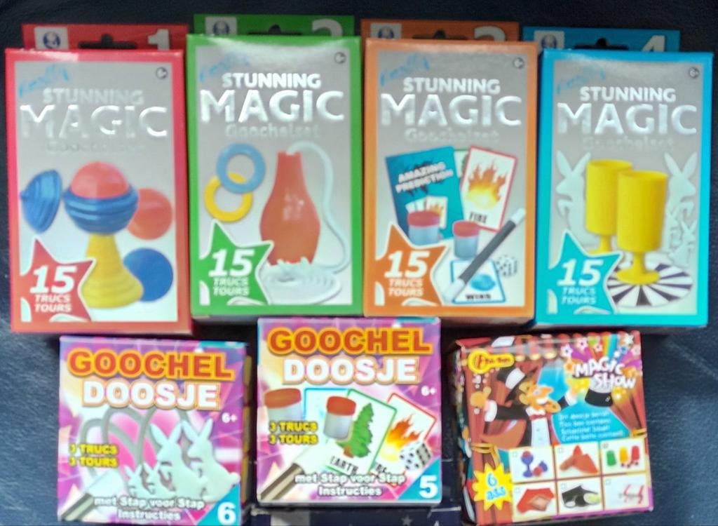 goocheltrucs 7 doosjes, Ophalen of Verzenden, Nieuw