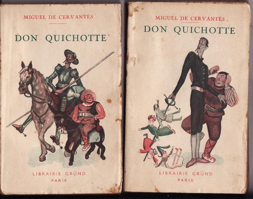 Cervantes “Don Quichotte” Tomes 1 et 2, Enlèvement ou Envoi, Utilisé