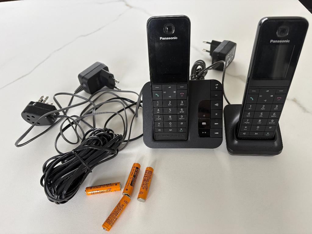 Draadloze telefoonset Panasonic, Enlèvement, Comme neuf, 2 combinés