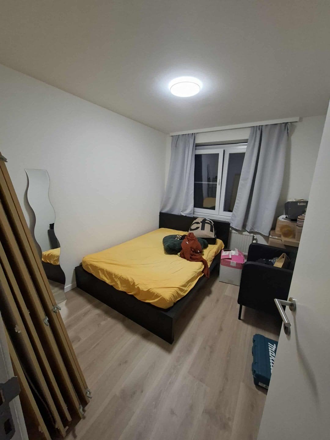 malm bed, Huis en Inrichting, Ophalen, Gebruikt, Zwart, 140 cm