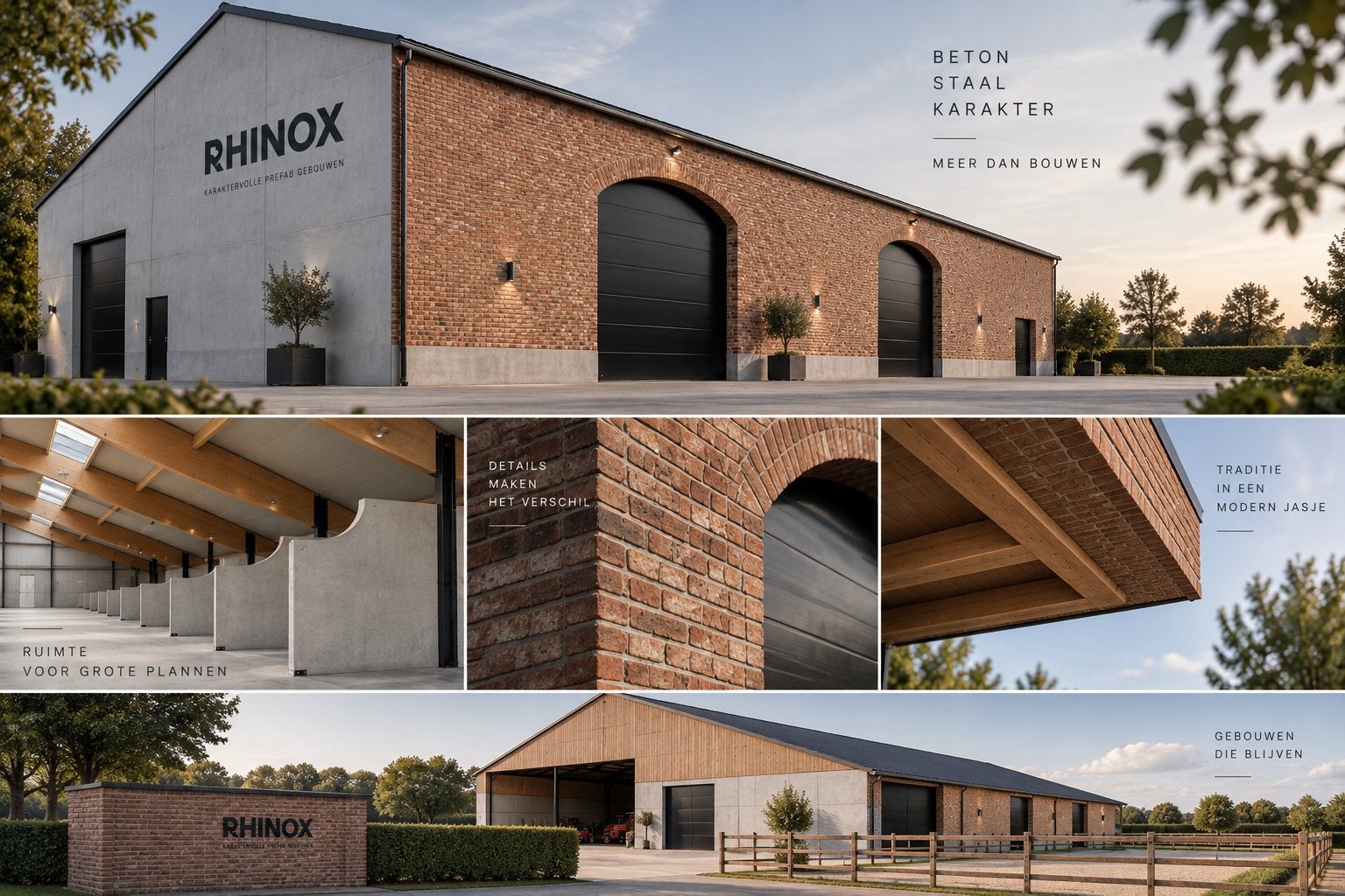 RHINOX — Karaktervolle prefab gebouwen, Ophalen, Beton