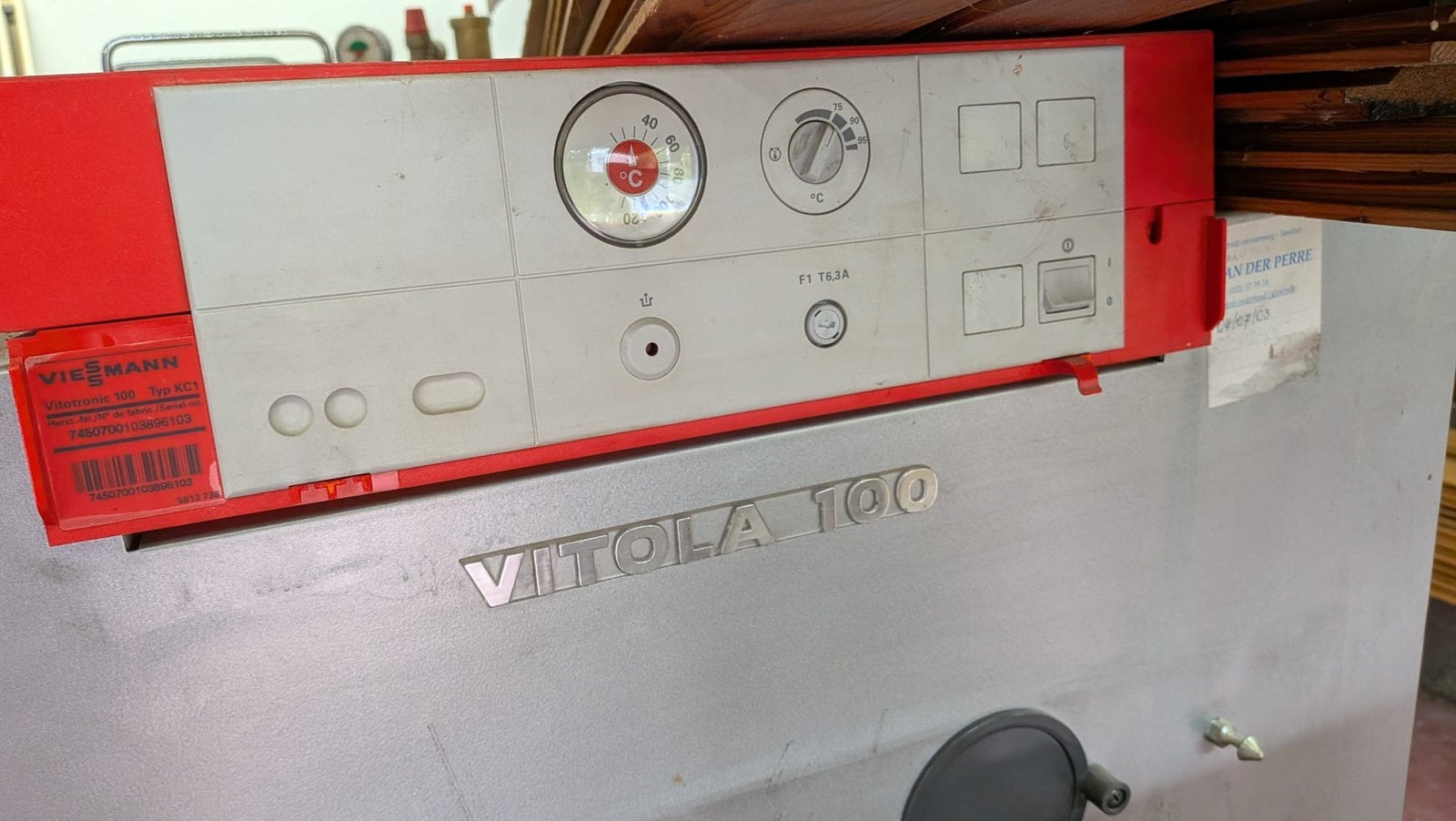 Viessman ketel mazout 100L, Doe-het-zelf en Bouw, Ophalen, Gebruikt