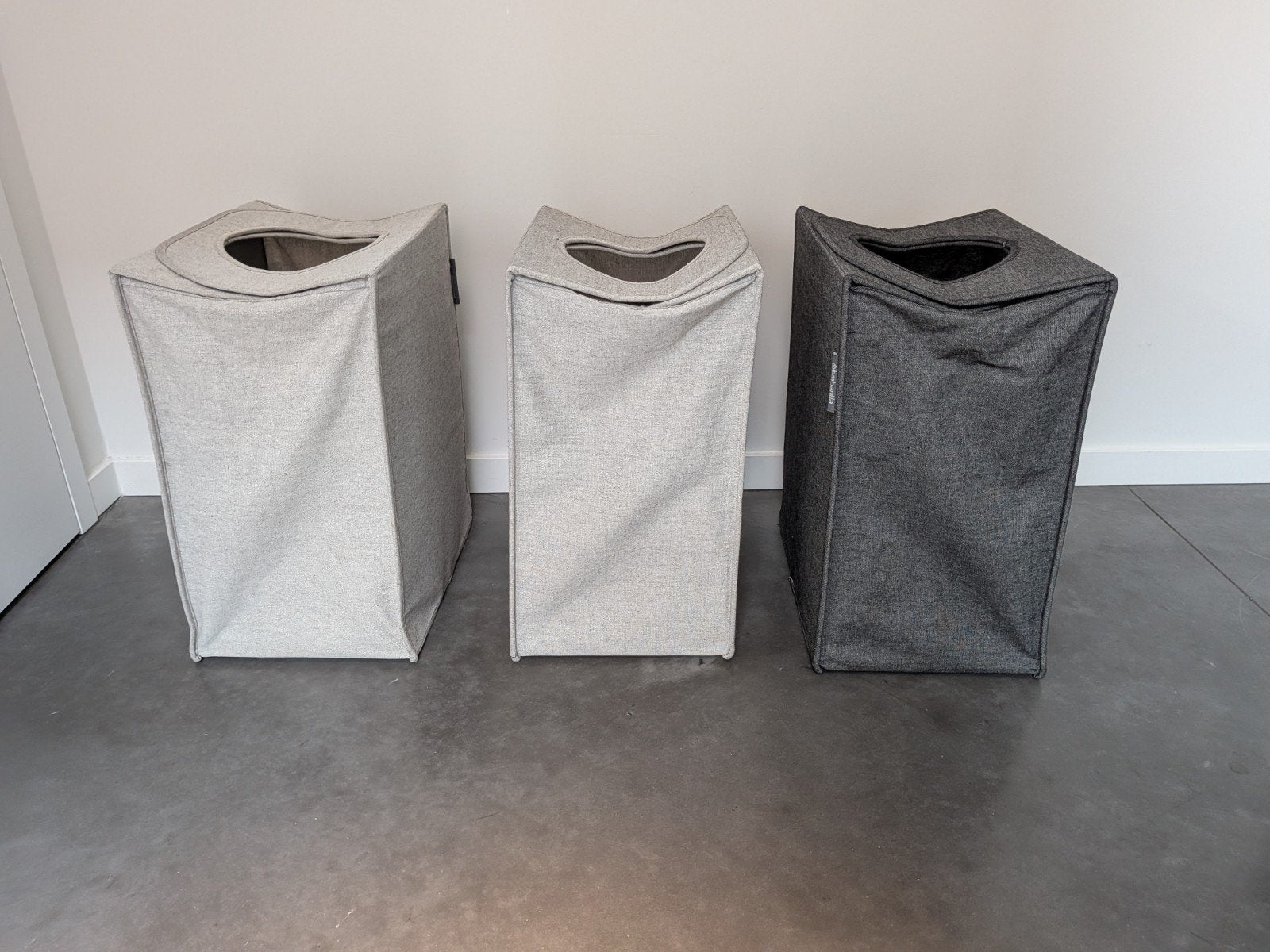 Brabantia opvouwbare wasmand, Huis en Inrichting, Ophalen, Zwart, Zo goed als nieuw, Wasmand
