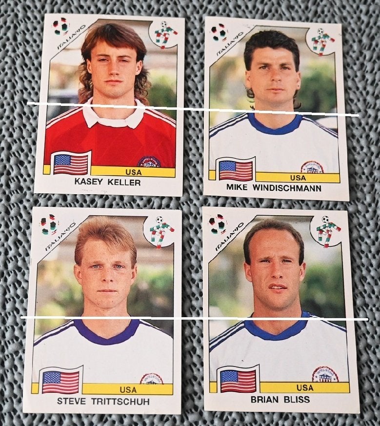 Panini Italia 90 USA  8 Spelers, Verzenden, Nieuw, Poster, Plaatje of Sticker