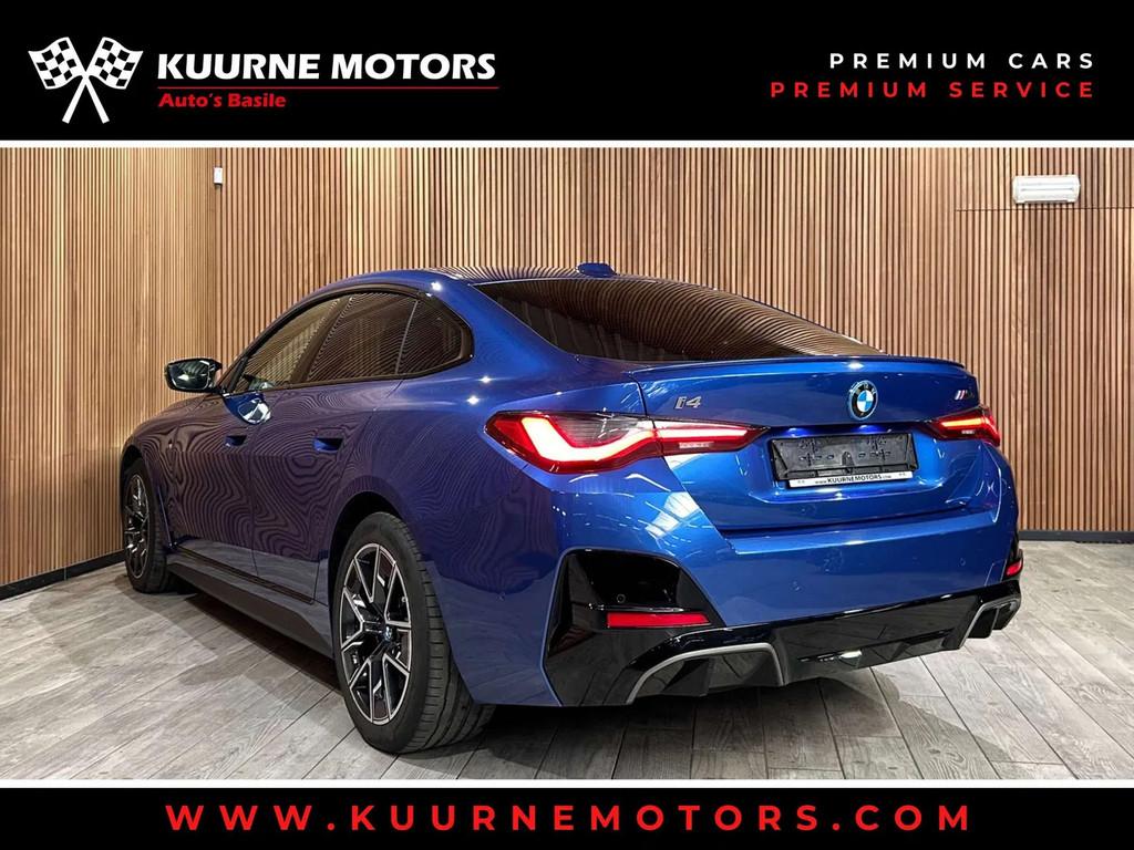 BMW i4 M50 Alu19"/Acc/Cam/Led/VerwZet/Dab *1j garantie*, Auto's, BMW, Gebruikt, Zwart, 544 pk, Blauw