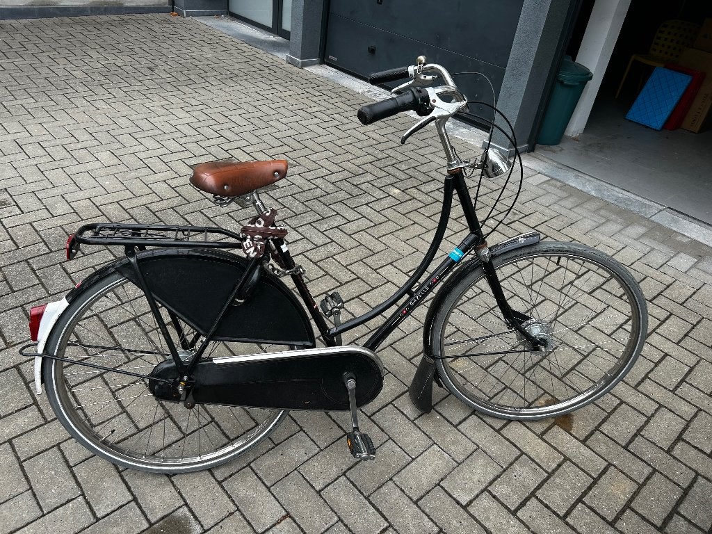 Damesfiets, Ophalen, Velgrem, Handrem, Gazelle