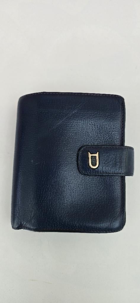 blauwe portefeuille Delvaux Dinar, Handtassen en Accessoires, Overige merken, Gebruikt, Blauw, Ophalen of Verzenden