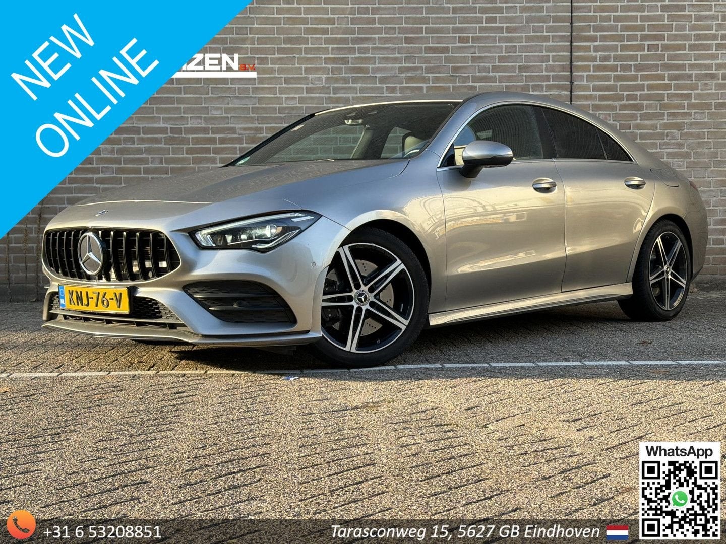 Mercedes-Benz CLA 220 Automaat | 190 PK | Widescreen | Camer, Automaat, CLA, Berline, Zilver of Grijs