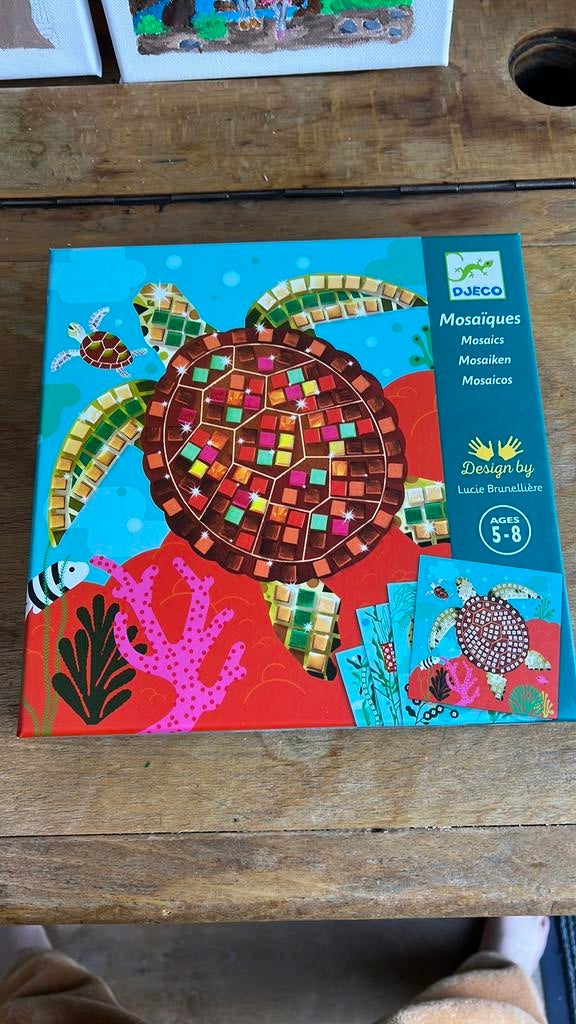 Djeco Knutseldoos mosaieken, Hobby en Vrije tijd, Ophalen, Nieuw, Dieren